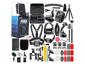 GoPro MAX 360 Waterproof Action Camera --With 50 Piece Accessory Kit