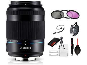 Samsung 50-200mm f/4.0-5.6 ED OIS III Lens (Black) with Essential Bundle Kit :3pc Filter Kit +More Samsung 50-200mm f/4.0-5.6 ED OIS III Lens (Black) with Essential Bundle Kit :3pc Filter Kit +More