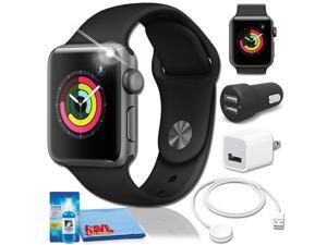 Apple Watch Series 3 (42mm, Silver Aluminum) White Band Charger Bundle Apple Watch Series 3 (42mm, Silver Aluminum) White Band Charger Bundle