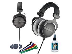 Beyerdynamic DT 770 PRO 80 Ohm Studio Headphone - Wire Straps - USB Card Reader - Headphone Cleaner 4oz Beyerdynamic DT 770 PRO 80 Ohm Studio Headphone - Wire Straps - USB Card Reader - Headphone Cleaner 4oz