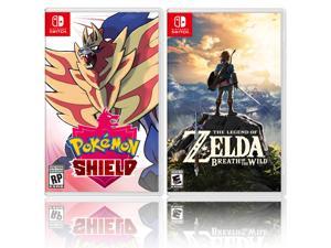 Nintendo Pokemon Shield Bundle with The Legend of Zelda Breath of the Wild
