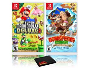 New Super Mario Bros U Deluxe  Donkey Kong Country Tropical Freeze  Two Game Bundle  Nintendo Switch