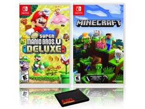 New Super Mario Bros U Deluxe  Minecraft  Two Game Bundle  Nintendo Switch