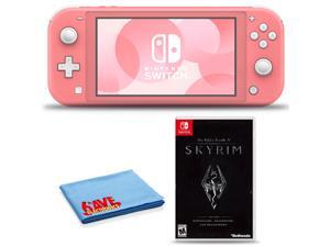 Nintendo Switch Lite (Coral) Bundle with 6Ave Cleaning Cloth and The Elder Scrolls V: Skyrim Nintendo Switch Lite (Coral) Bundle with 6Ave Cleaning Cloth and The Elder Scrolls V: Skyrim