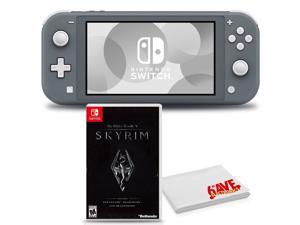 Nintendo Switch Lite (Gray) Bundle with 6Ave Cleaning Cloth and The Elder Scrolls V: Skyrim Nintendo Switch Lite (Gray) Bundle with 6Ave Cleaning Cloth and The Elder Scrolls V: Skyrim