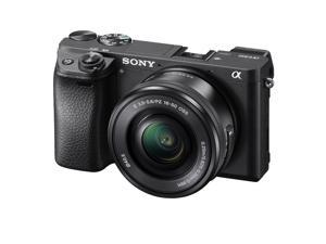 Refurbished Sony Alpha a6300 Mirrorless Camera with 1650mm Lens Black ILCE6300LB With Soft Bag Additional Battery 64GB Memory Card Card Reader  Plus Essential Accessories