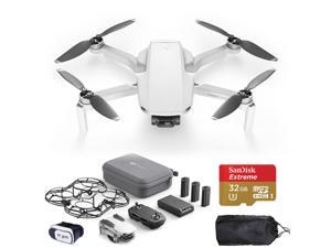 DJI Mavic Mini Fly More Combo (Latest Model) CP.MA.00000123.01 With 32GB Memory Card, Mavic Sleeve, VR Glasses and More- Fly Now Bundle