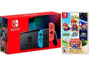 Nintendo Switch 32GB Console Neon with Super Mario 3D All Stars Bundle