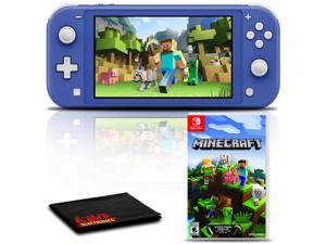 Nintendo Switch Lite Blue Gaming Console Bundle with Minecraft