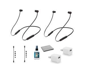 Beats by Dr. Dre Beats Flex Wireless In-Ear Headphones (Beats Black) (2 pack) MYMC2LL/A with Headphone Cleaner + More