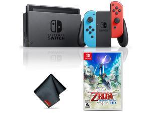Nintendo Switch Neon BlueRed Console with Legend of Zelda Skyward Sword HD