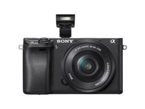 Refurbished Sony Alpha a6300 Mirrorless Camera with 1650mm Lens Black ILCE6300LB With Sony 55210mm Lens Soft Bag Additional Battery 64GB Memory Card Card Reader  Plus Essential Accessories
