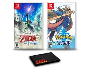 The Legend of Zelda Skyward Sword HD and Pokemon Sword  Two Game Bundle For Nintendo Switch