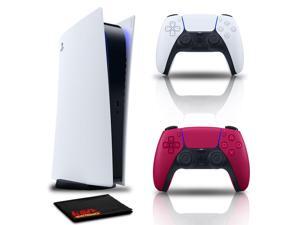 PlayStation 5 Digital Console with Controller Cosmic Red and Cleaning Cloth PlayStation 5 Digital Console with Controller Cosmic Red and Cleaning Cloth