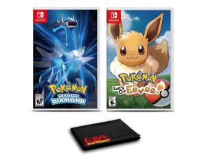 Pokemon Brilliant Diamond and Pokemon: Let's Go, Eevee - Two Pack Game Bundle For Nintendo Switch