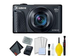 Canon PowerShot SX740 HS Digital Camera (Black) Basic Bundle - Intl Model