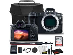 Canon EOS R Mirrorless Digital Camera (Body Only) (3075C002) +  EOS Bag +  Sandisk Ultra 64GB Card + Clean and Care Kit (International Model)