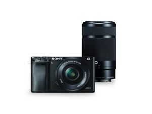 Refurbished Sony Alpha a6000 Mirrorless Digital Camera w/ 16-50mm and 55-210mm Power Zoom Lenses