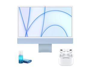 Apple iMac with M1 Chip 24 Inch (Mid 2021, Blue) with Apple Airpods Pro