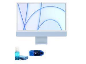Apple iMac with M1 Chip 24 Inch (Mid 2021, Blue) with Cleaning Kit