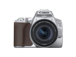 Canon EOS 250D Rebel SL3 DSLR Camera w 1855mm is STM Lens Silver