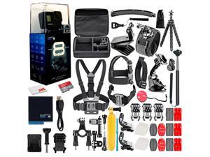 GoPro HERO8 Black Digital Action Camera - With 128GB Card 50 Piece Accessory Kit - All You need Bundle