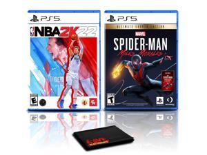 NBA 2K22 and SpiderMan: Miles Morales Ultimate Edition - Two Games for PlayStation 5