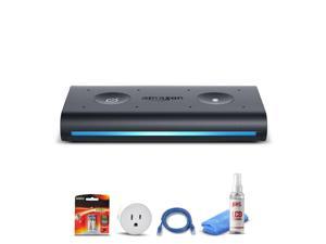 Amazon Echo Auto Smart Speaker with Alexa - Black + WiFi Smart Plug + Ethernet Cable + 2x AAA Batteries + LCD Cleaner