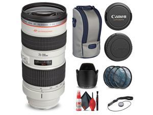 Canon EF 70200mm f28L USM Lens 2569A004  Filter Kit  Cap Keeper  More
