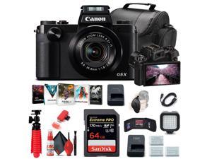 Canon PowerShot G5 X Digital Camera (0510C001) + 64GB Card + More