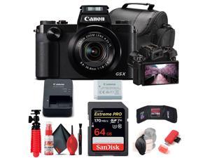 Canon PowerShot G5 X Digital Camera (0510C001) + 64GB Card + Card Reader + More