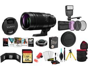 Panasonic Leica DG Elmarit 200mm f/2.8 POWER O.I.S. Lens with 128GB Memory Card and More