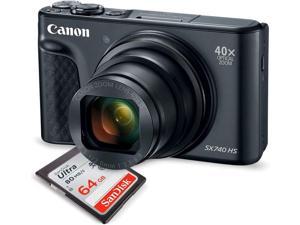 Canon PowerShot SX740 HS Digital Camera (Black)  32GB Bundle