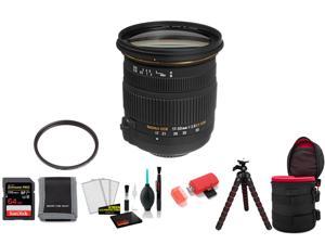 Sigma 1750mm f28 EX DC OS HSM Lens for Nikon F with 64GB Memory Card and UV Filter International Model