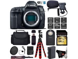 Canon EOS 5D Mark IV DSLR Camera Body Only  Wireless Remote  Condenser Microphone  Case  Wrist Strap  Tripod  Card Reader  Intl Model