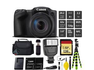 Canon PowerShot SX420 is Digital Point and Shoot 20MP Camera  Extra Battery  Digital Flash  Camera Case  128GB Class