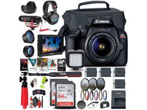 Canon EOS Rebel T100  4000D DSLR Camera with 1855mm Lens  4K Monitor  More