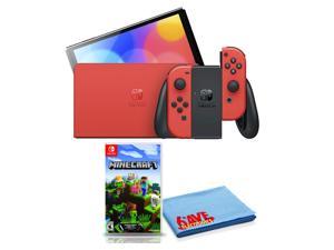 Nintendo Switch  OLED Mario Red Edition Bundle with Minecraft Game
