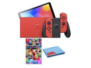 Nintendo Switch  OLED Mario Red Edition Bundle with Mario Kart 8 Deluxe Game