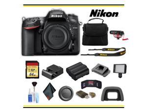 Nikon D7200 DSLR Camera Advanced Bundle W Bag Extra Battery LED Light Mic and More  Intl Model
