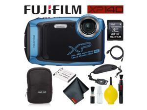 Fujifilm FinePix XP140 Waterproof Digital Camera 600020656 (Sky Blue) Best  Value Accessory Bundle Includes Professional - Newegg.com