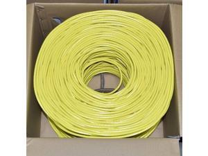 Premiertek CAT6-CCA-1KFT-Y 1000ft. CAT6 Yellow UTP 23AWG CCA Network Cable 4PR Premiertek CAT6-CCA-1KFT-Y 1000ft. CAT6 Yellow UTP 23AWG CCA Network Cable 4PR