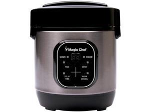 Magic Chef MCSRC03ST 3 Cup Cooked Non Stick Steamer Rice Cooker, Stainless Steel Magic Chef MCSRC03ST 3 Cup Cooked Non Stick Steamer Rice Cooker, Stainless Steel