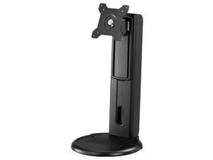 Amer Height Adjustable Monitor Stand. Supports 24" monitors weighing up to 17.5 lbs. Industry Standard Mounting Pattern 75x75 / 100x100