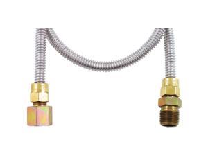 Dormont 20-3132-48B(BAGGED) Gas Dryer Flex-Lines - 1/2 Inch O.D.- 3/8 Inch I.D.- 48 Inch Gas Dryer Fitted with 1/2 Inch M.I.P. x 1/2 Inch F.I.P Dormont 20-3132-48B(BAGGED) Gas Dryer Flex-Lines - 1/2 Inch O.D.- 3/8 Inch I.D.- 48 Inch Gas Dryer Fitted with 1/2 Inch M.I.P. x 1/2 Inch F.I.P