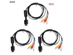 3pcs/lot 6FT (1.8M) Game Audio Video AV Cable to RCA For SONY For PS2 For PS3 For PlayStation SYSTEM 3pcs/lot 6FT (1.8M) Game Audio Video AV Cable to RCA For SONY For PS2 For PS3 For PlayStation SYSTEM