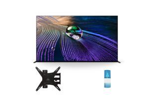 Sony XR55A90J 55" A90J Series HD OLED 4K Smart TV with a Walts TV Medium Full Motion Mount for 32"-65" Compatible TV's and Walts HDTV Screen Cleaner Kit (2021)