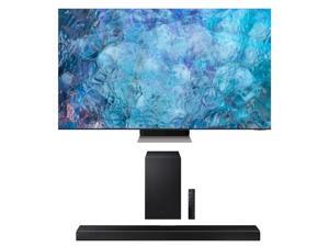 Samsung QN75QN900A 75" UHD High Dynamic Range Neo QLED 8K Smart TV with a Samsung HW-Q600A 3.1.2 Ch Dolby Atmos Soundbar and Wireless Subwoofer (2021) Samsung QN75QN900A 75" UHD High Dynamic Range Neo QLED 8K Smart TV with a Samsung HW-Q600A 3.1.2 Ch Dolby Atmos Soundbar and Wireless Subwoofer (2021)