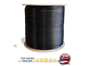 Dripstone CAT6A 1000ft STP Shielded Wire Double Jacket Outdoor / Direct Burial Pure Copper Ethernet Cable 23AWG CMXT Waterproof Wire Pass Fluke Test Dripstone CAT6A 1000ft STP Shielded Wire Double Jacket Outdoor / Direct Burial Pure Copper Ethernet Cable 23AWG CMXT Waterproof Wire Pass Fluke Test