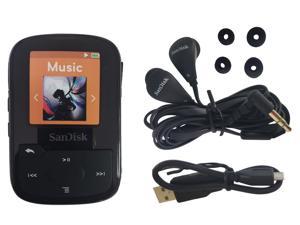 SanDisk Clip Sport Plus 16GB MP3 Player FM Radio Bluetooth Water-Resistant Black